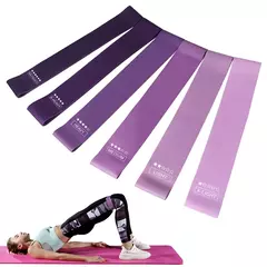 6 níveis diferentes de faixas de resistência pilates esporte de borracha - Smartshopstores Boutique