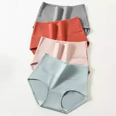 Calcinha de algodão de cintura alta 4pçs tamanho grande - Smartshopstores Boutique