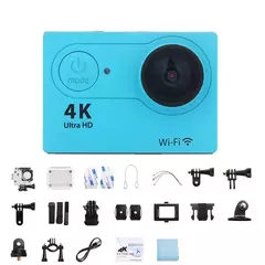 Câmera de Ação Ultra HD, Capacete Impermeável, Gravação de Vídeo, Câmera Esportiva, WiFi, 2,0", 170 D, 720 P, 30fps - Smartshopstores Boutique