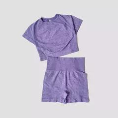 Conjunto de roupas femininas para prática esportiva, kit sem costura para ioga