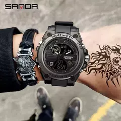 Imagem do Relogio Esporte Masculino, marca superior, luxo, militar, quartzo