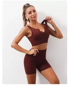 Conjunto de esporte sem costura feminino 2 de duas peças - comprar online