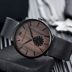Relogio moda design aço inoxidável à prova d´água