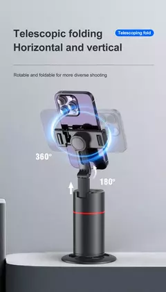 Tripé sem fio Selfie Stick para transmissão ao vivo, rastreamento facial inteligente, luz de preenchimento removível, suporte do telefone, estabilizador - comprar online