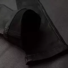 Calças de couro sintético de cintura alta para mulheres, jeans skinny para men