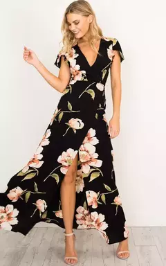 Vestido com decote em v - comprar online