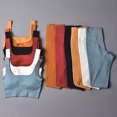 Conjunto de esporte sem costura feminino 2 de duas peças - Smartshopstores Boutique