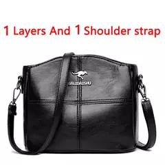 Bolsas de luxo de couro macio bolsas femininas designer 3 camadas ombro crossbody