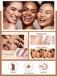 Imagem do 4 cores iluminador bronzer contorno