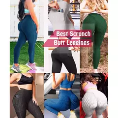 Leggings Texturizado Scrunch Butt das mulheres, Sexy Booty Leggings, Leggins Esp na internet