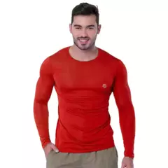 Camisa UV Proteção Solar UV50+ ICE Camiseta Térmica Manga longa Segunda Pele - UNISSEX na internet