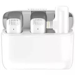 Ulanzi j12 microfone de lapela sem fio, conjunto de microfones de lapela, gravação de vídeo curta, mini microfone para iphone, android, transmissão ao vivo - loja online