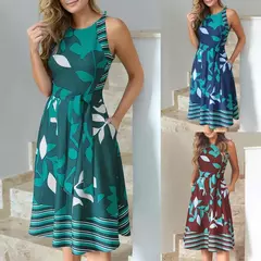 Vestidos casuais sexy sem mangas - comprar online