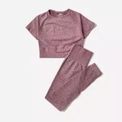 Conjunto de roupas femininas para prática esportiva, kit sem costura para ioga - Smartshopstores Boutique