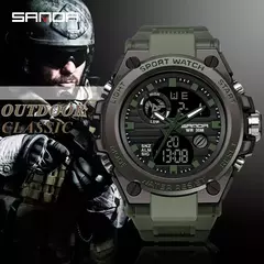 Relogio Esporte Masculino, marca superior, luxo, militar, quartzo - comprar online
