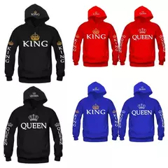 Moletom com Capuz QUEEN & KING - comprar online