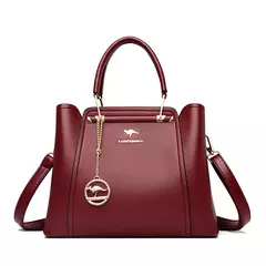 Bolsas de luxo de couro macio bolsas femininas designer 3 camadas ombro crossbody - comprar online