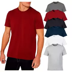 Kit 3 Camiseta Masculina Lisa Premium Básica100% Algodão - comprar online