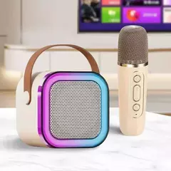 K12 Máquina de Karaokê Portátil Bluetooth 5.3 PA Sistema de Altifalantes, 1-2 microfone sem fio na internet