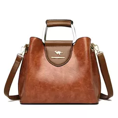 Bolsas de luxo de couro macio bolsas femininas designer 3 camadas ombro crossbody