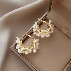Brincos De Argola De Metal Fosco Oco