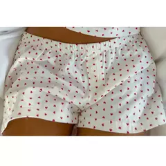 Shorts Doll estampa coração feminino na internet