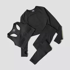 Conjunto de roupas femininas para prática esportiva, kit sem costura para ioga - Smartshopstores Boutique