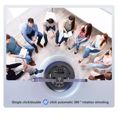 Imagem do Tripé sem fio Selfie Stick para transmissão ao vivo, rastreamento facial inteligente, luz de preenchimento removível, suporte do telefone, estabilizador