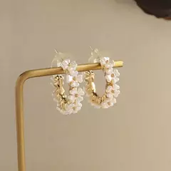 Brincos De Argola De Metal Fosco Oco - loja online