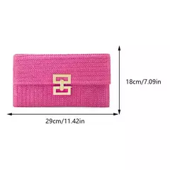 Imagem do Elegante bolsa de tecido, bolsa casual praia, alça superior, grande capacidade