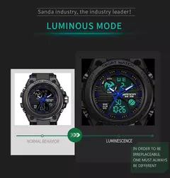 Relogio Esporte Masculino, marca superior, luxo, militar, quartzo - Smartshopstores Boutique