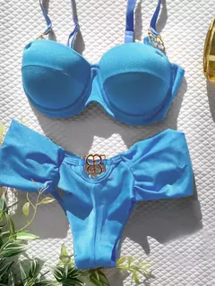 Biquíni feminino sexy com estampa de folhas, roupa de banho - loja online