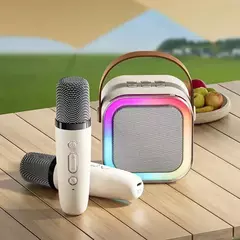 K12 Máquina de Karaokê Portátil Bluetooth 5.3 PA Sistema de Altifalantes, 1-2 microfone sem fio - Smartshopstores Boutique