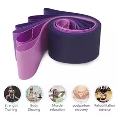 6 níveis diferentes de faixas de resistência pilates esporte de borracha