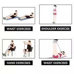 Fitas elásticas para ginástica, 4 bandas de resistência, feitas em látex - Smartshopstores Boutique