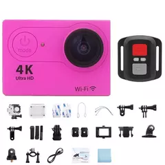 Câmera de Ação Ultra HD, Capacete Impermeável, Gravação de Vídeo, Câmera Esportiva, WiFi, 2,0", 170 D, 720 P, 30fps