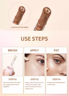 Imagem do 4 cores iluminador bronzer contorno