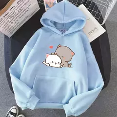 Casaco grande com estampa kawaii feminina, capuz, roupa unissex - Smartshopstores Boutique