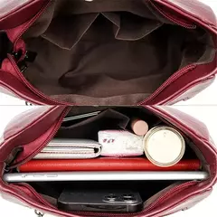 Bolsas de luxo de couro macio bolsas femininas designer 3 camadas ombro crossbody na internet
