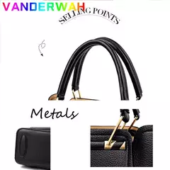 Bolsas de luxo de couro macio bolsas femininas designer 3 camadas ombro crossbody - loja online