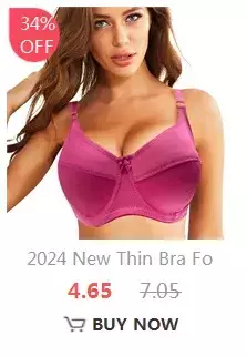 Sutiã de algodão sem fio, fechamento frontal Bralette, roupa interior confortável, busto grande 52BC 50BC 48BC - comprar online