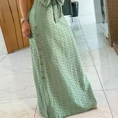 Saias longas com suspensórios grossos para mulheres, roupas casuais de verão, - comprar online