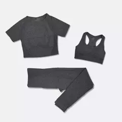 Imagem do 2/3/5 pçs sem costura feminino conjunto de yoga treino roupas esportivas