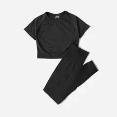 Conjunto de roupas femininas para prática esportiva, kit sem costura para ioga - Smartshopstores Boutique