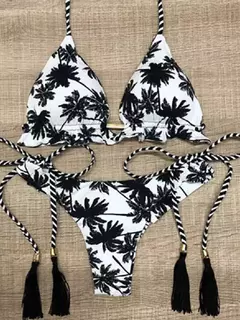 Conjunto de biquíni push up, traje de banho sexy na internet