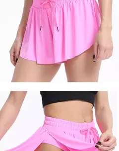 Shorts de corrida, leggings de treino, cintura de alta flexibilida