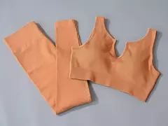 Conjunto de esporte sem costura feminino 2 de duas peças - comprar online