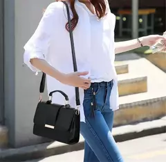 Moda feminina Bolsa de Couro Pequena, Ombro, Alça Superior, Qualidade Luxo na internet