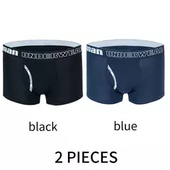 Cueca Boxer de Algodão Masculino, Alta Qualidade, 2Pcs - comprar online