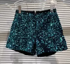 Imagem do Shorts feminino lantejoulas brilhantes TAMANHO S-XL